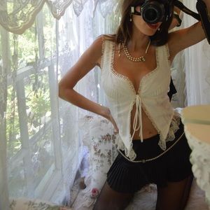 FAIT PAR FOUTCH - RENEE TOP - IVORY - NEW WITH TAGS